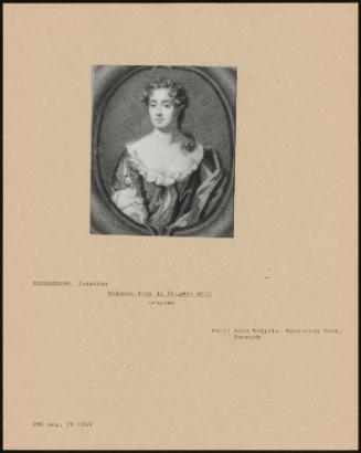 Unknown Lady In Feigned Oval