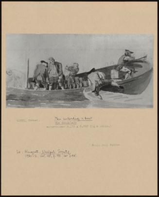 Men unloading a boat