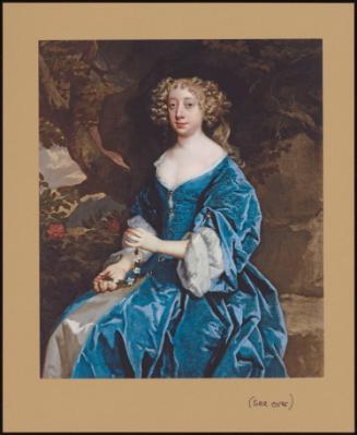 Portrait Of A Lady In A Blue Gown