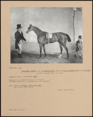 Mameluke, Winner Of The Derby 1827, Held By His Trainer With A Stableboy