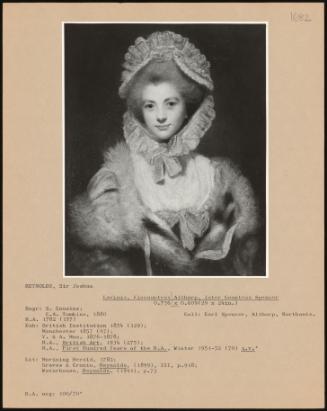 Lavinia, Viscountess Althorp, Later Countess Spencer