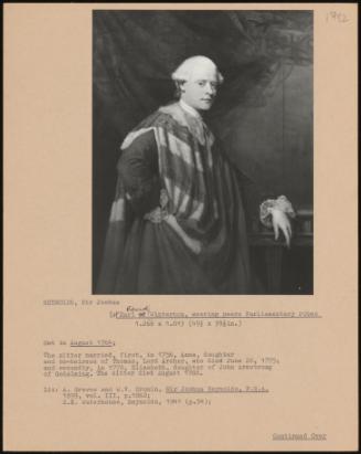 1st Earl Edward Winterton, Wearing Peers Parliamentary Robes