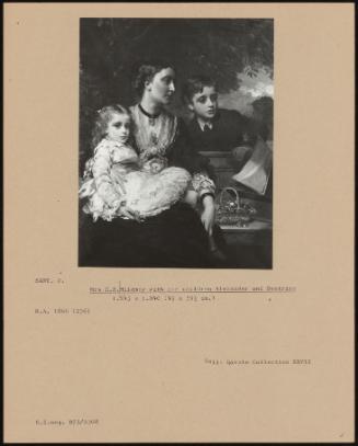 Mrs H. B. Mildmay with Her Children Alexander and Beatrice