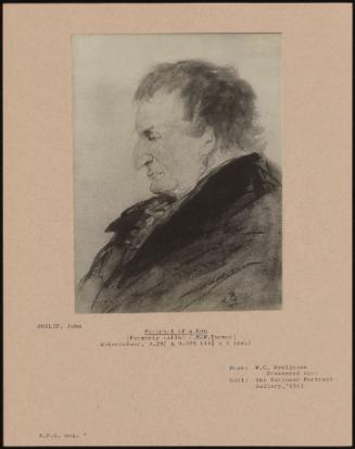 Portrait Of A Man; (Formerly Called J.M.W.Turner)