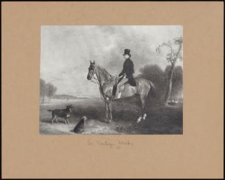 Sir Montaga Welby On A Chestnut Hunter.