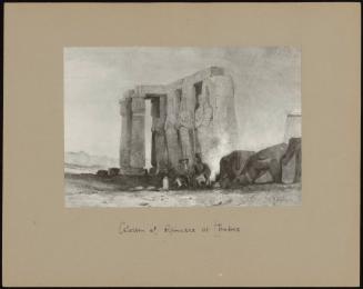 The Colossus Of Ramesses At Thebes, Egypt. C 1838