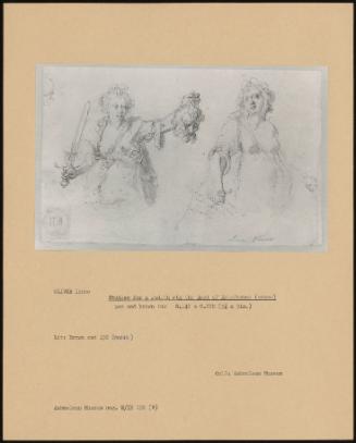 Studies For A Judith With The Head Of Holofernes (Verso)