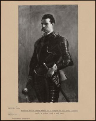 William Black (1841-1898) As A Knight Of The 17th Century