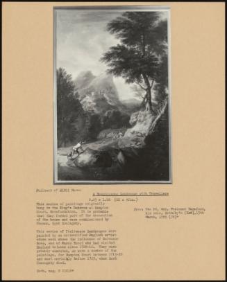 A Mountainous Landscape with Travellers