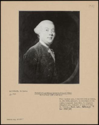 Portrait Of A Gentleman (Possibly Edward Gibbon