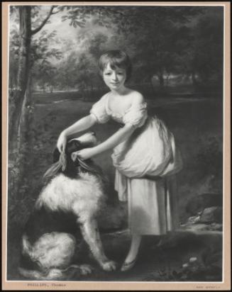 A Young Lady And Dog