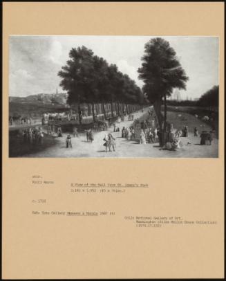 A View of the Mall From St. James's Park