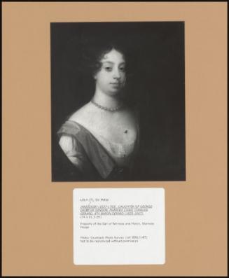 Jane Digby (1637-1703), Daughter Of George Digby Of Sandon, Married (1660) Charles Gerard, 4th Baron Gerard (1635-1667).