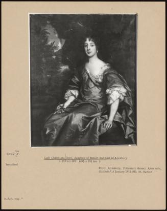 Lady Christiana Gere, Daughter Of Robert 2nd Earl Of Ailesbury