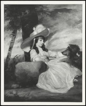 Miss Anna Ward with Her Dog