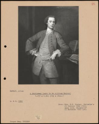 A Gentleman (Said To Be William Foster)