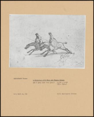 A Horse Race With Male And Female Riders