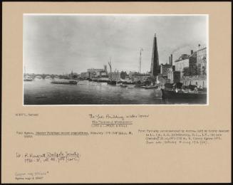 The Thames At Westminster; The York Building Water Tower