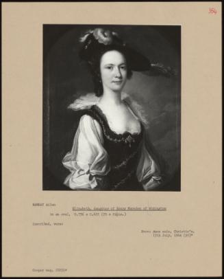 Elizabeth, Daughter of Henry Marsden of Winnington