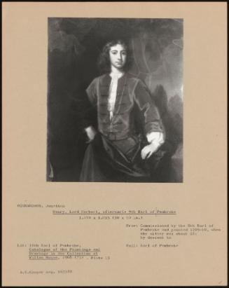 Henry, Lord Herbert, Afterwards 9th Earl Of Pembroke