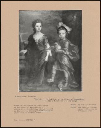 probably Two Children Of 2nd Duke Of Devonshire