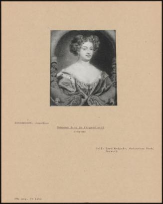 Unknown Lady In Feigned Oval