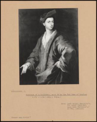 Portrait Of A Gentleman, Said To Be The 2nd Duke Of Grafton