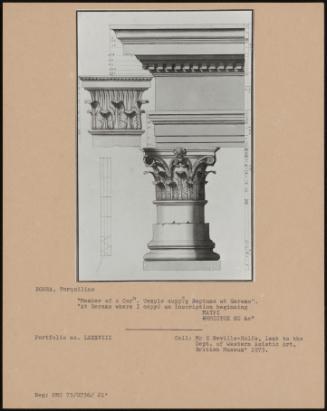 Member Of A Corn. Temple Suppd.G Neptune At Guermo, Where I Copied An Inscription Beginning Maypi Oemic Tok Hc&c