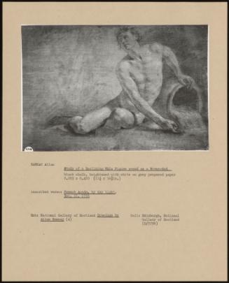 Study Of A Reclining Male Figure Posed As A River-God