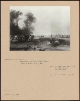 Landscape With Timber Wagon, France