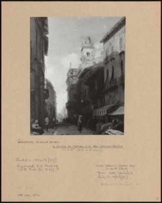 A Street In Verona With The Palazzo Maffei