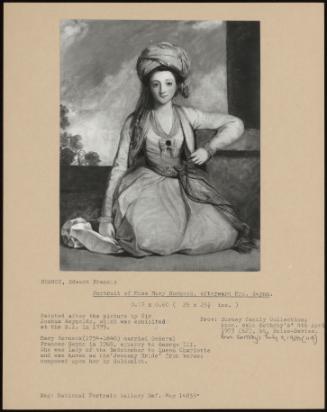 Portrait Of Miss Mary Horneck, Afterward Mrs Gwynn