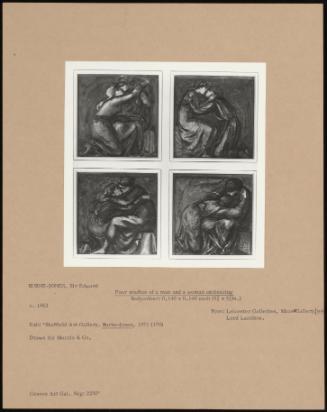 Four Studies Of A Man And A Woman Embracing