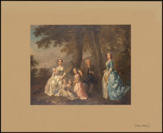 GROUP PORTRAIT OF THE SAMUEL RICHARDSON FAMILY, IN A LANDSCAPE