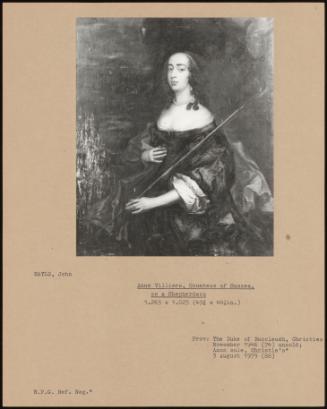 Anne Villiers, Countess Of Sussex, As A Shepherdess