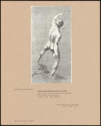 A Nude Male Figure Poised To Throw