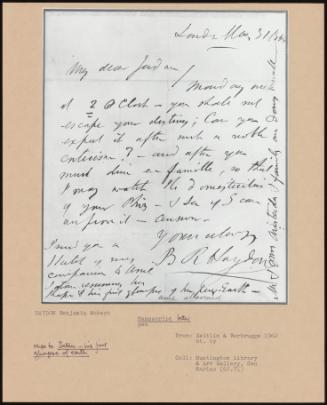 Manuscript Letter
