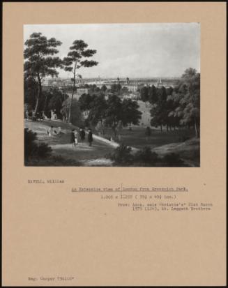 An Extensive View Of London From Greenwich Park.