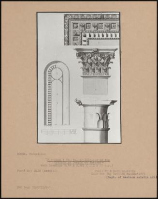 Plasfond & Capital Of Pilaster Of The Corinthian Temple At Epheus