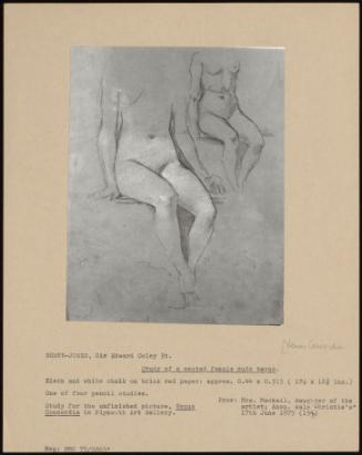 Study Of A Seated Female Nude Torso