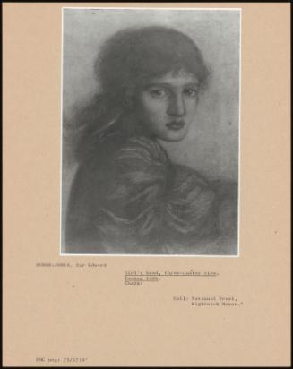 Girl's Head, Three-Quarter View, Facing Left.