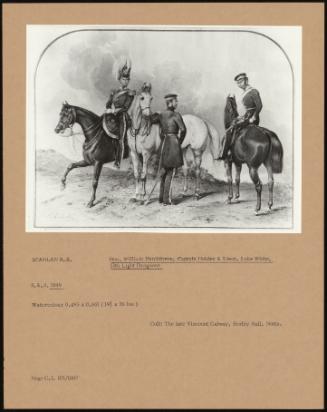 Hon. William Hutchinson, Captain Holden & Lieut. Luke White, 13th Light Dragoons