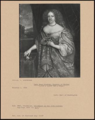 Lady Anna Lindsay, Duchess Of Rothes