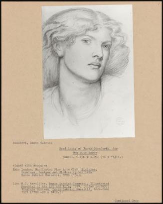 Head Study Of Miss Fanny Cornforth, For The Blue Bower