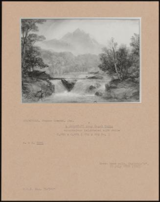 A Waterfall Near Capel Curig