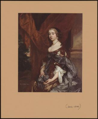 Portrait Of Lady Mary Fane, In A Brown Dress And Blue Robe