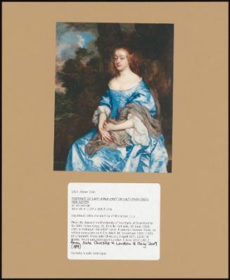Portrait Of Lady Anna Grey Or Lady Mary Grey, Her Sister