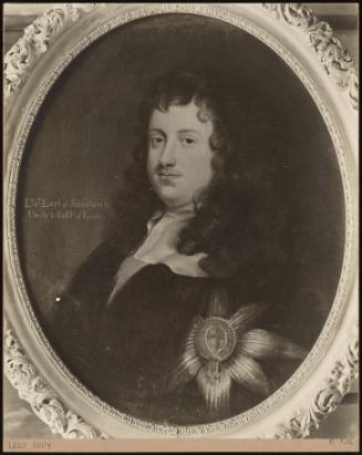 Edward Montagu 1st Earl Of Sandwich Wearing The Order Of The Garter.