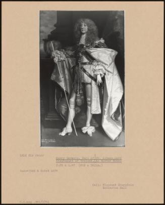 Henry Germain, Earl Of St. Albans. Lord Lieutenant Of Ireland, In Garter Robes