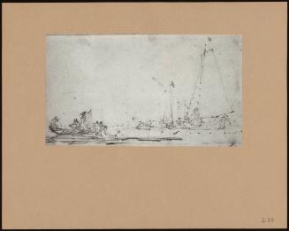 A Boier with other vessels near the shore